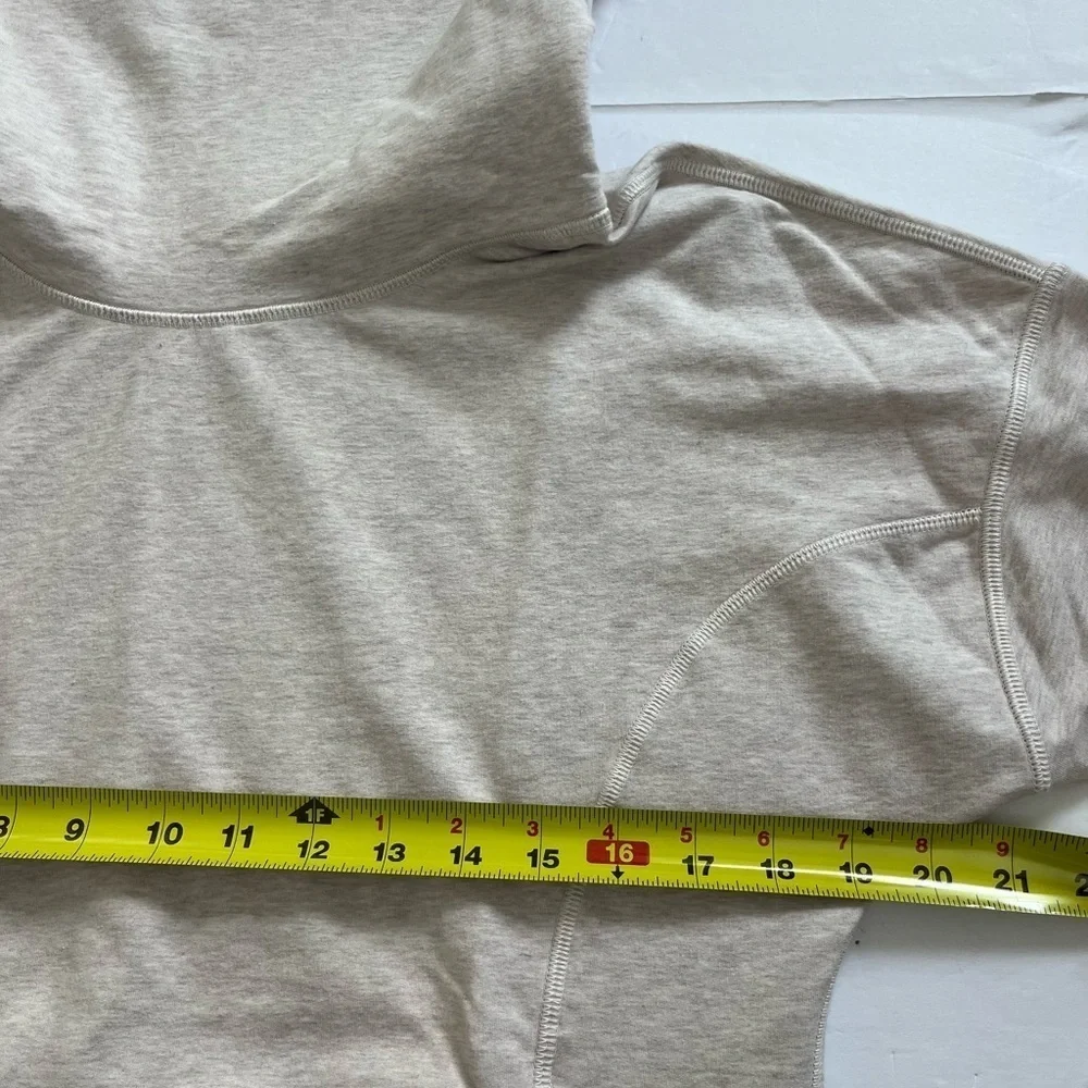 Lululemon Run Rest Day Pullover Size 6 Beige Cowl Neck